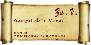 Zsengellér Vince névjegykártya